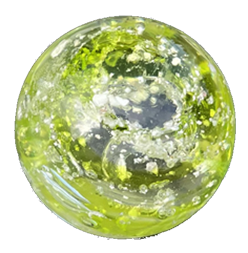 Stor grøn glaskugle